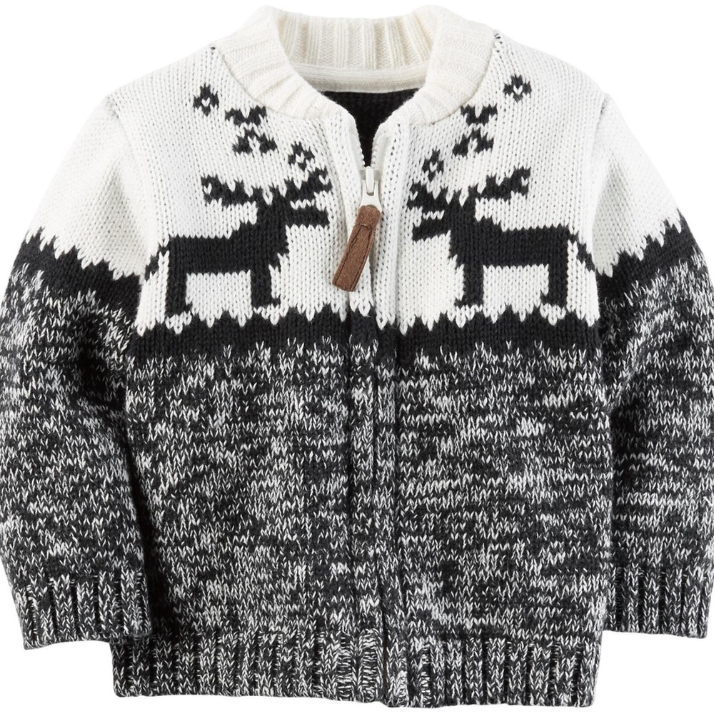 Carter’s Moose Sweater 9M NWT